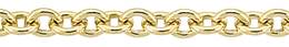 2.8mm Width Round Cable Gold Filled Chain