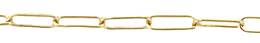 2.0mm Width Elongated Cable Gold Filled Chain