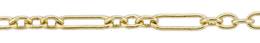 1.7mm Width Long And Short Gold Filled Chain