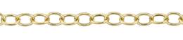 3.2mm Width Round Cable Gold Filled Chain