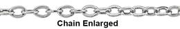 1.2MM WIDTH SILVER FLAT ROUND CABLE CHAIN 13512-SS