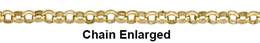 1.4mm Width Belcher Rolo Gold Filled Chain