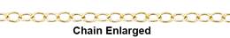 1.3mm Width Round Cable Gold Filled Chain