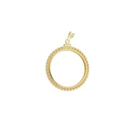 MAPLE 1/10 OZ ROPE COIN FRAME 18771-14K