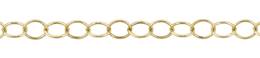 3.4mm Width Round Cable Gold Filled Chain