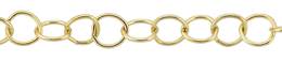 5.3mm Width Round Cable Gold Filled Chain