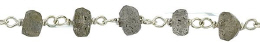 PIGTAIL SS CHAIN 4MM LABRODORITE BEADS 28776-SS