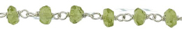 PIGTAIL STERLING CHAIN 4MM PERIDOT BEADS 28777-SS