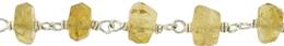 PIGTAIL STERLING CHAIN 4MM CITRINE BEADS 28814-SS