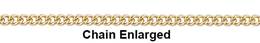 1.2mm Width Curb Gold Filled Chain