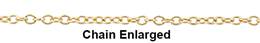 1.2mm Width Round Cable Gold Filled Chain