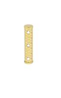 14K Twisted Mirror Bead Divider 3mm beads