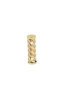 14K Twisted Corrugated Bead Divider 6mm beads