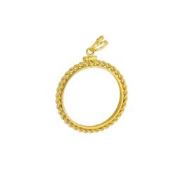 LIBERTY $2.5 ROPE COIN FRAME 9718-14K
