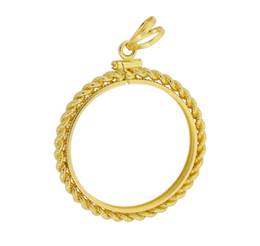 LIBERTY $10 ROPE COIN FRAME 9726-14K