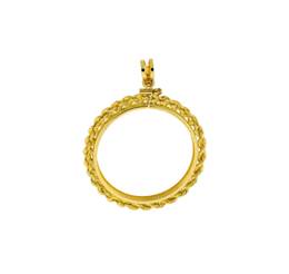 PANDA 1/20 OZ ROPE COIN FRAME 9730-14K