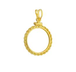 GIBRALTAR 1/10 CAT ROPE COIN FRAME 9742-14K