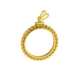 3MM THICK NICKEL ROPE COIN FRAME 9802-GF