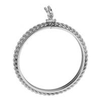 3.05MM THICK SILVER EAGLE COIN ROPE FRAME  9813