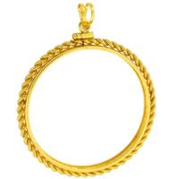 2.8MM THICK SILVER DOLLAR ROPE COIN FRAME 9815-GF