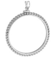 2.8MM THICK SILVER DOLLAR COIN ROPE FRAME  9815