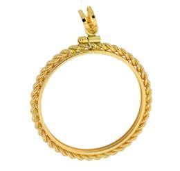 2.1MM THICK 1/2 DOLLAR ROPE COIN FRAME 9872-GF