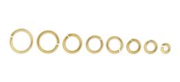 10k Gold Open Jumpring 0.90mm Wire (19 Gauge Wire)