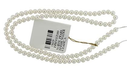 potato shape pearl freshwater white pearl graduated 3-4mm