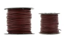 1MM BY 25 YARDS BROWN LEATHER CORDS
