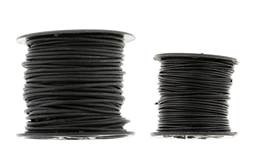 2MMX25 YARD BLACK LEATHER CORDS