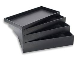 14 Inches Black Wood Tray Size C
