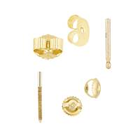 10k Gold Earring Earnuts and Earring Posts