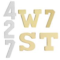 14K Gold Initial Thick Block Font Height 7.92mm