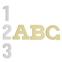14K Gold Initial Block Font Height 4.77mm