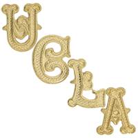 14KY Gold Initial Gothic Font Height 9.56mm