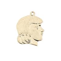 14K Girl Head Charm C-1