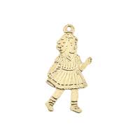 14K Girl Profile Charm C-1