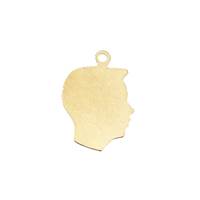 14K Boy Head Charm C-3