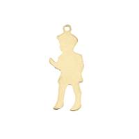 14K Boy Profile Charm C-2