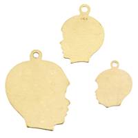 14K Boy Head Charm C-4