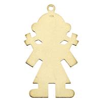 14K Girl Profile Charm C-5