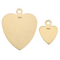 14K Heart Charm