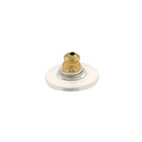 11MM GOLD PLATED  EARRING PLASTIC EARNUTS 12582