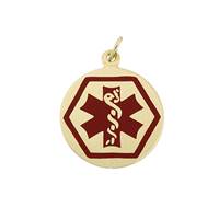 14K MEDIC ALERT ID PENDANT A 12626-14K