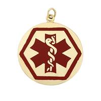 14K MEDIC ALERT ID PENDANT B 12627-14K