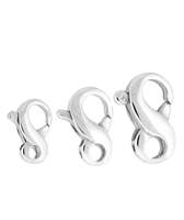 Sterling Silver Infinity Trigger Clasp