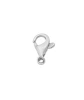 Platinum Oval Trigger Clasp With Ring