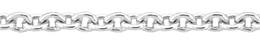 2.4mm Width Sterling Silver Round Cable Chain