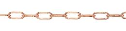 3.1mm Width Flat Elongated Cable Rose Gold Filled Chain