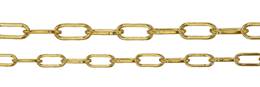 Elongated Cable Gold Filled Chain